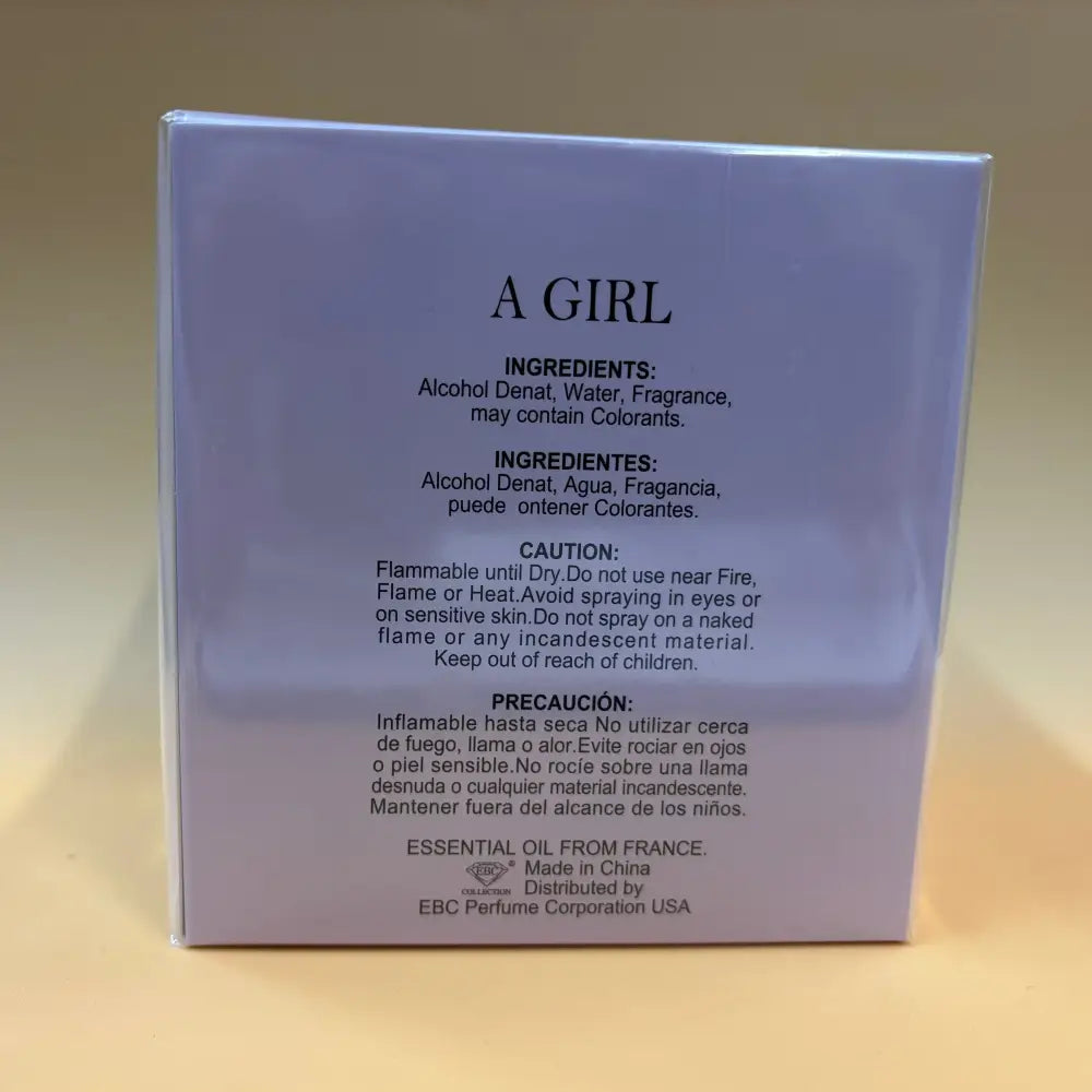 A Girl Eau De Parfum Vaporisateur Spray 3.4 fl oz - Perfume