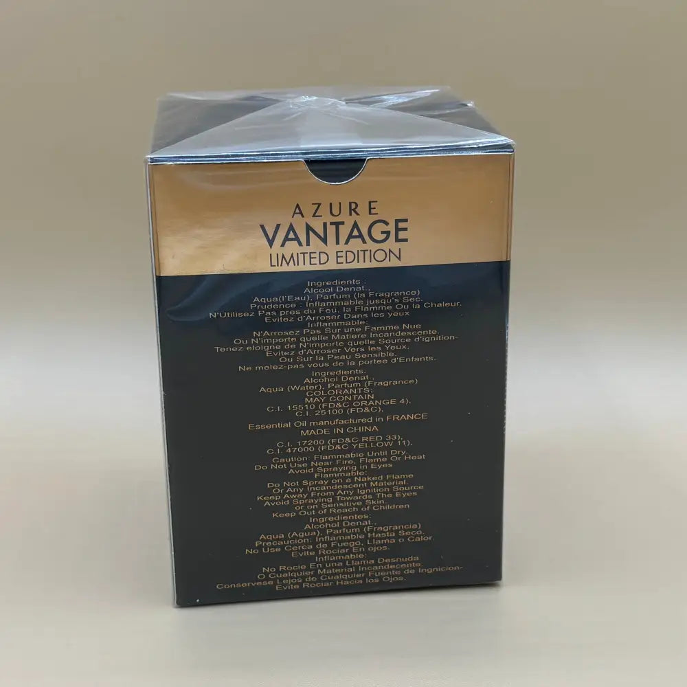 Azure Vantage Limited Edition Eau De Parfum Spray For Men 3.4 fl oz - Perfume