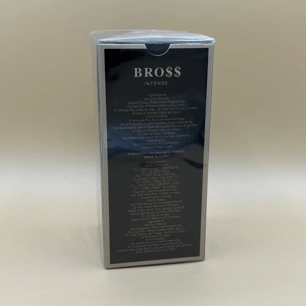 Bro$$ Intense Secret Plus Eau de Parfum Cologne Perfume Spray 3.4 fl oz - Perfume