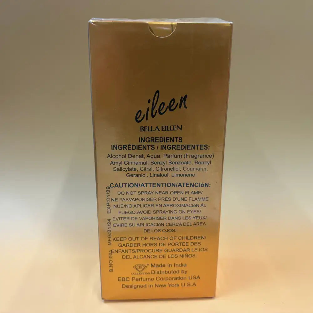 Eileen Bella Eileen Eau De Parfum Natural Spray Vaporisateur 3.4 fl oz - Perfume