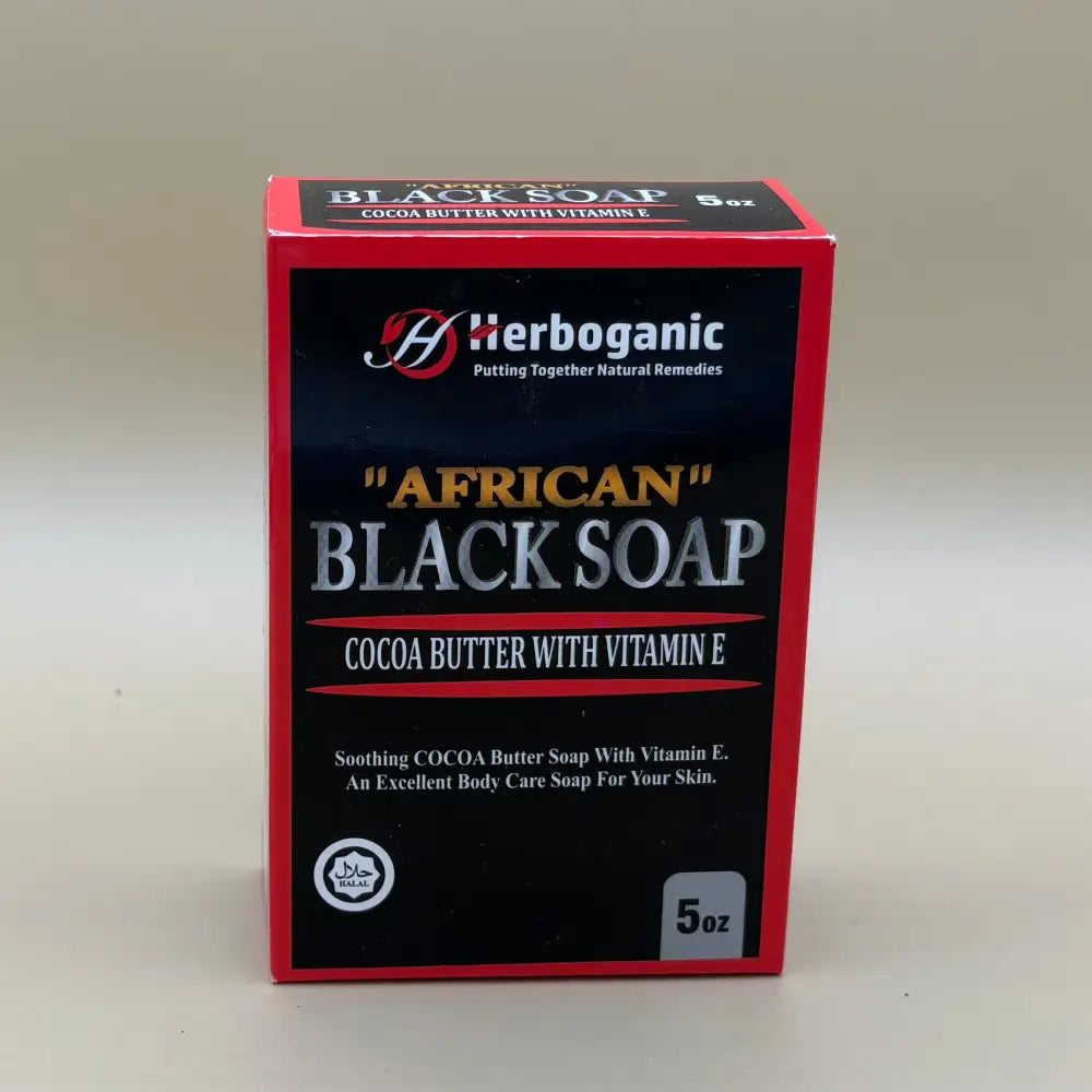 Herbobamic ’African’ Black Soap Cocoa Butter with Vit E 5 oz - Skin Care