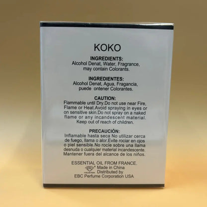 Koko Madam Paris Eau De Parfum Natural Spray Vaporisateur 3.4 fl oz - Perfume