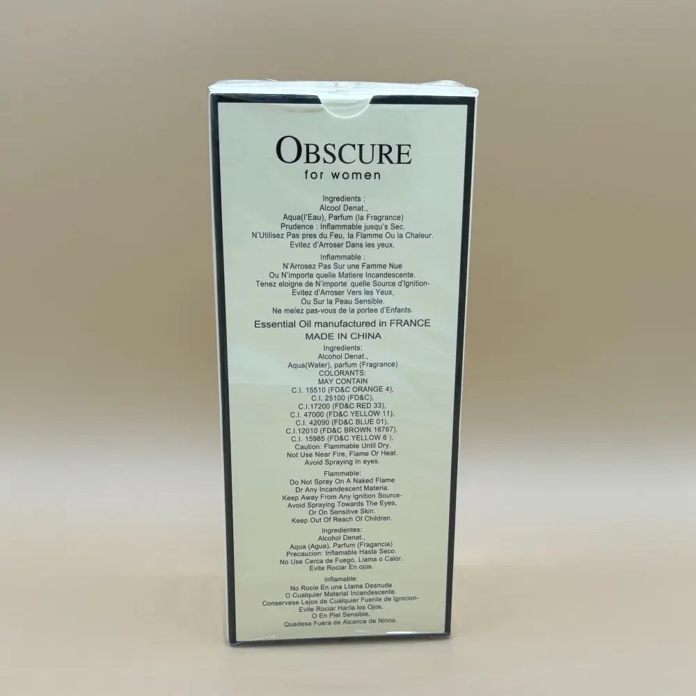 Obscure Pour Women by Secret Plus 3.4 fl oz - Perfume