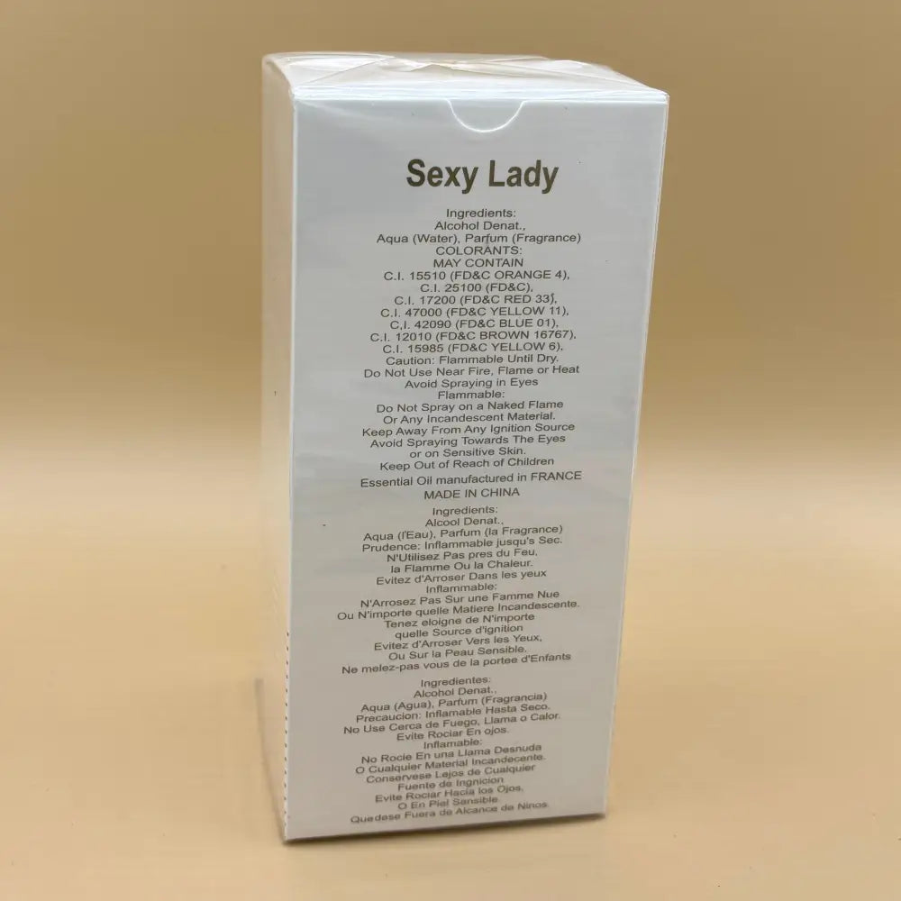 SEXY LADY SECRET PLUS Eau de toilette Cologne Perfume 3.3 fl oz - Perfume