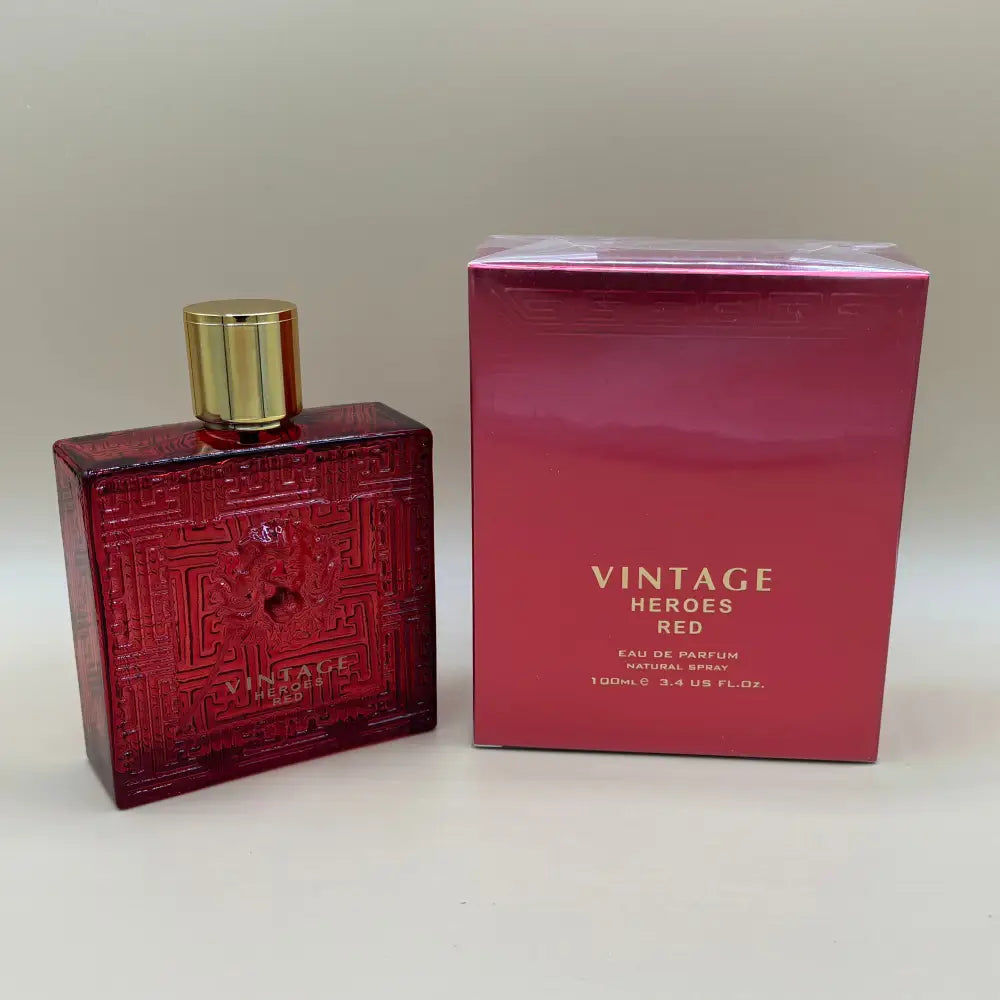 Vintage Heroes Red Eau de parfum Spray for Men By Secret Plus 3.4 fl oz - Perfume